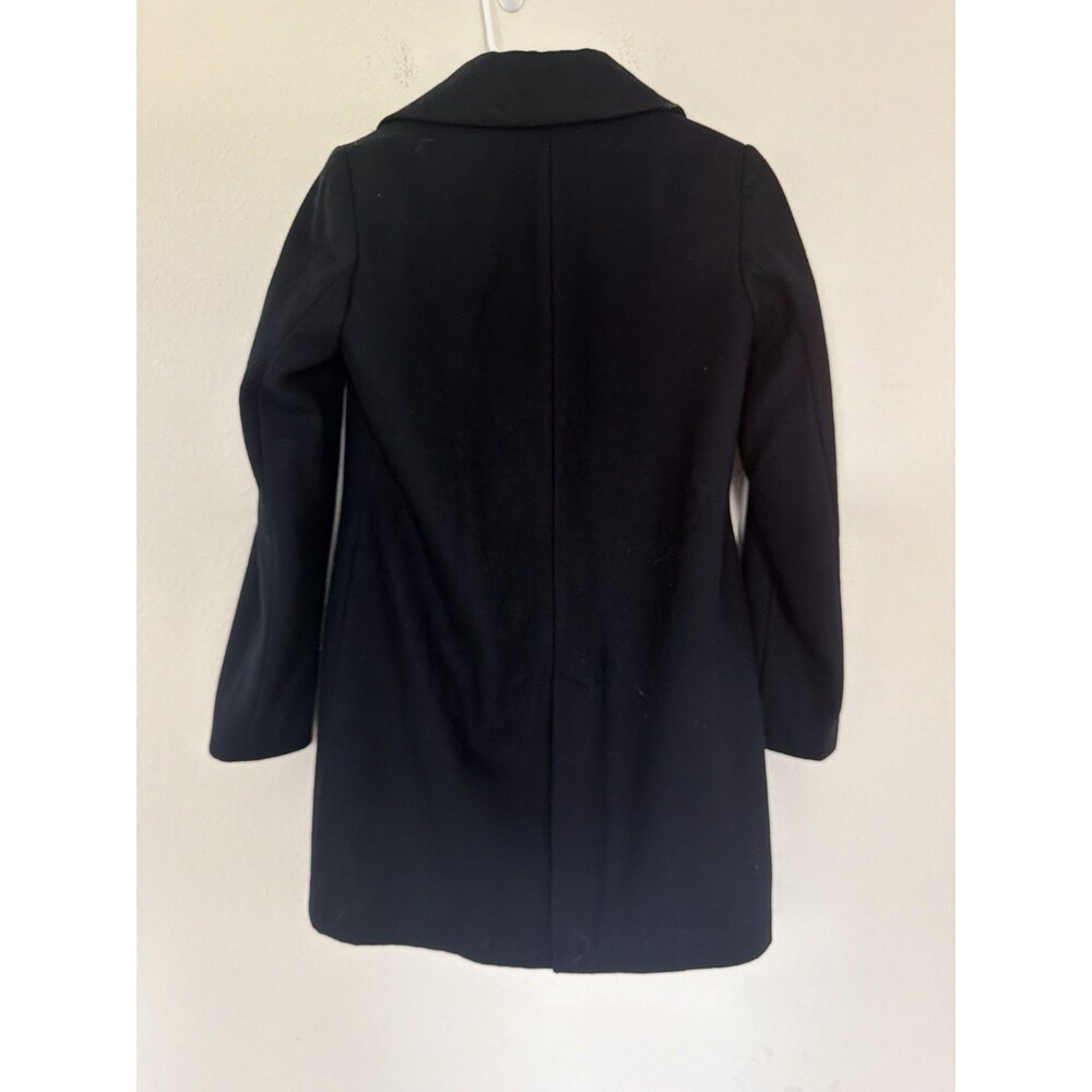 Zara Women’s Wool double breasted Overcoat M Timeless Equestrian Preppy Academia - Picture 2 of 7